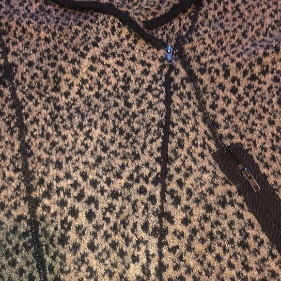 Curio New York  Large leopard print cardigan zip front blazer look with pockets - Picture 12 of 13